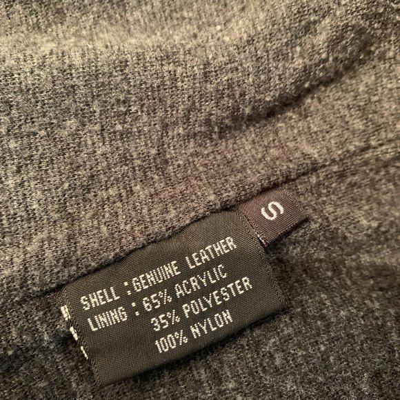 Vintage Winlit soft black leather hooded jacket pre owned size S - Picture 16 of 16